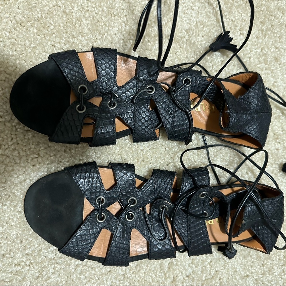 paul warmer gladiator wrap shoes